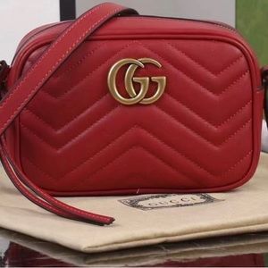 Designer Inspired Red GG mini crossbody bag